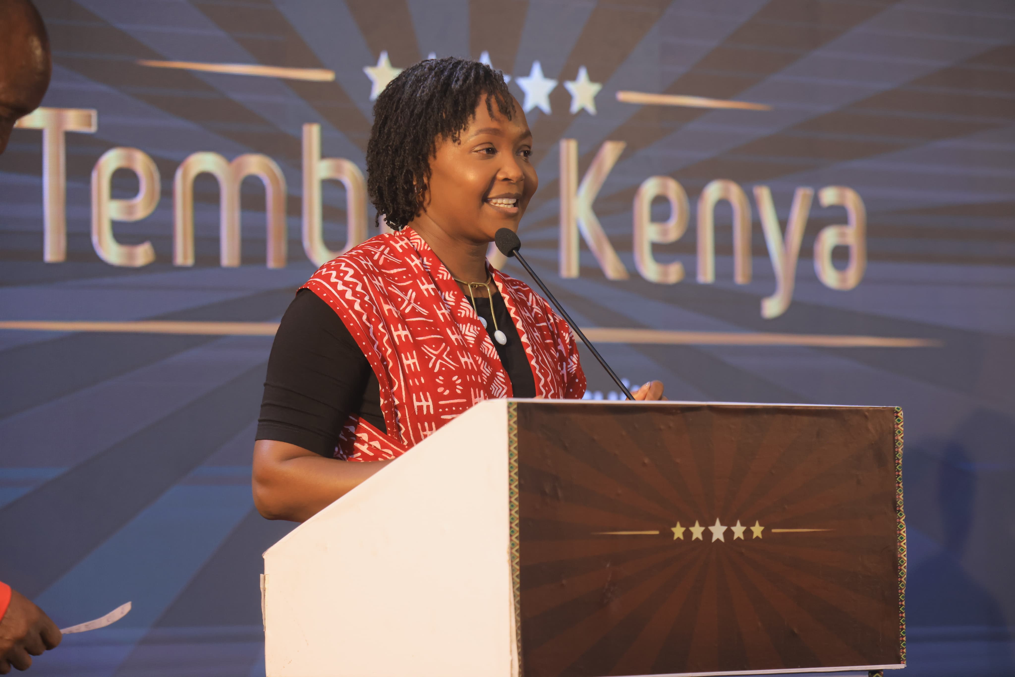 KTB CEO June Chepkemei at the unveiling of the Nine Circuits